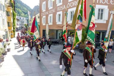 60 Jahre Wiedergründung der Schützenkompanie Schlanders und Fahnenweihe (16. Juni 2019). Fotos: Sepp