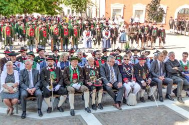 60 Jahre Wiedergründung der Schützenkompanie Schlanders und Fahnenweihe (16. Juni 2019). Fotos: Sepp