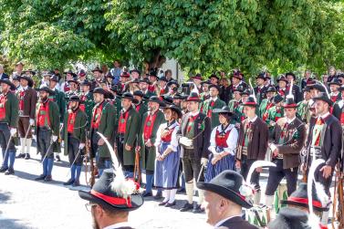 60 Jahre Wiedergründung der Schützenkompanie Schlanders und Fahnenweihe (16. Juni 2019). Fotos: Sepp