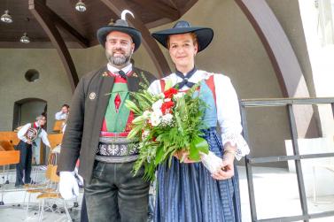 60 Jahre Wiedergründung der Schützenkompanie Schlanders und Fahnenweihe (16. Juni 2019). Fotos: Sepp