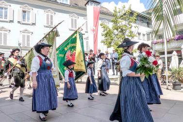 60 Jahre Wiedergründung der Schützenkompanie Schlanders und Fahnenweihe (16. Juni 2019). Fotos: Sepp