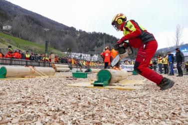 Erster Tag der Waldolympiade in Burgeis (Fürstenburg); Fotos. Sepp  