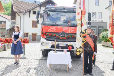 Feuerwehr Schluderns, Segnung Tank-Rüstfahrzeug, Fotos: Michael