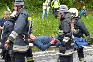 Großübung vom 25. Mai 2019 in Prad; Fotos: Sepp