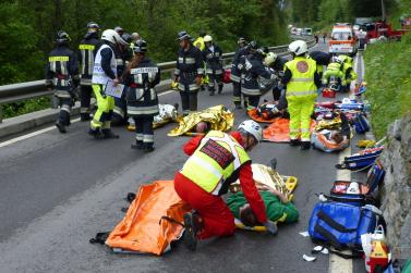 Großübung vom 25. Mai 2019 in Prad; Fotos: Sepp