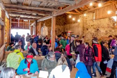 KleinDORFgeflüster im Bergsteigerdorf Matsch unter dem Motto „schaugn. lousn. koschtn“; 19.10.2019; Fotos: Sepp