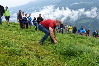 Landesentscheid im Handmähen am 28. Juli 2019 in Trumsberg in Kastelbell. Fotos: Sepp