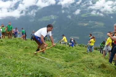 Landesentscheid im Handmähen am 28. Juli 2019 in Trumsberg in Kastelbell. Fotos: Sepp