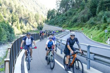 Radtag-Eindrücke (neue Aufstiegsspur Prad-Stilfser Brücke); Fotos: Sepp