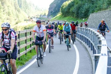 Radtag-Eindrücke (neue Aufstiegsspur Prad-Stilfser Brücke); Fotos: Sepp