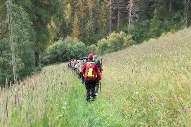 Schmugglerwanderung in Stilfs; Fotos: Toni Bernhart