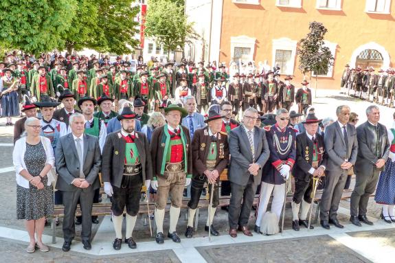 60 Jahre Wiedergründung der Schützenkompanie Schlanders und Fahnenweihe (16. Juni 2019). Fotos: Sepp