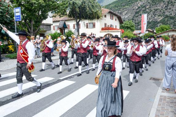 Bürgerkapelle Latsch, 250 Jahre, Festumzug, 06.08.23; Fotos: Michael