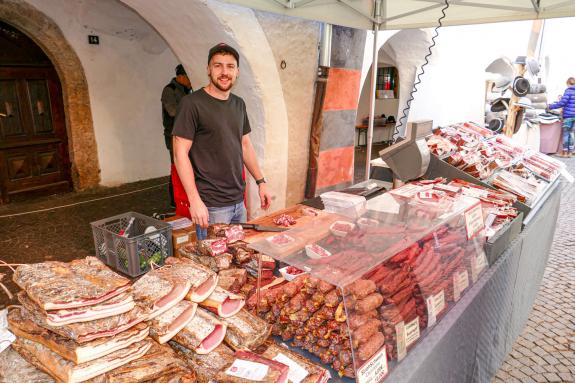 Bunter Herbstmarkt im Städtchen Glurns (8. Oktober 2022); Fotos: Sepp