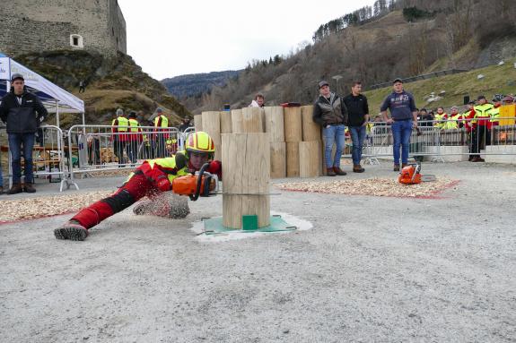 Erster Tag der Waldolympiade in Burgeis (Fürstenburg); Fotos. Sepp  