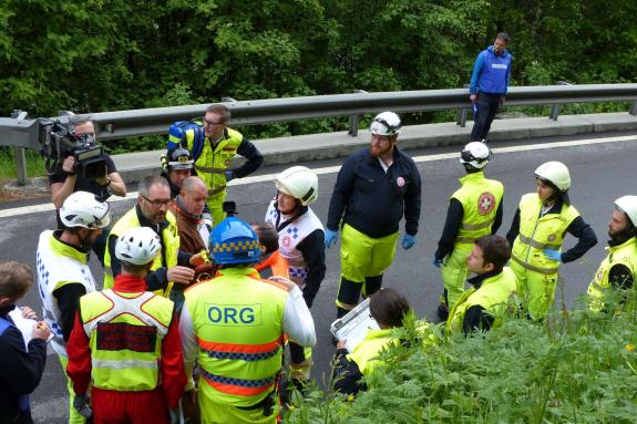 Großübung vom 25. Mai 2019 in Prad; Fotos: Sepp