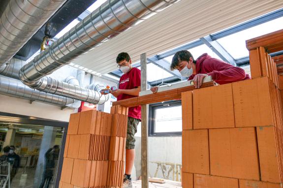 Tag der offenen Tür an der Landesberufsschule Schlanders und an der Berufsfachschule für Steinbearbeitung Laas am 29.01.2022; Foto: Sepp