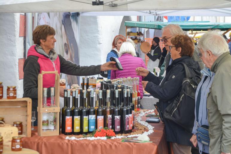 Bunter Herbstmarkt in Glurns, 28.09.2024; Fotos: Michael