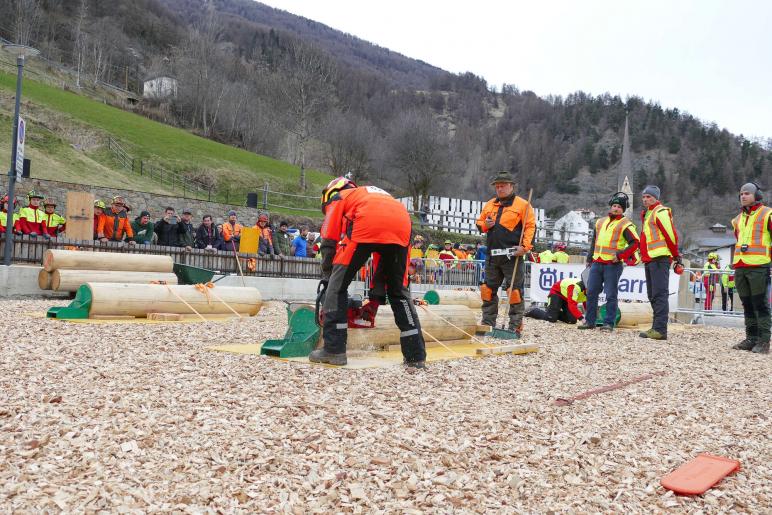 Erster Tag der Waldolympiade in Burgeis (Fürstenburg); Fotos. Sepp  