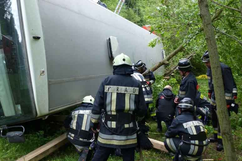 Großübung vom 25. Mai 2019 in Prad; Fotos: Sepp