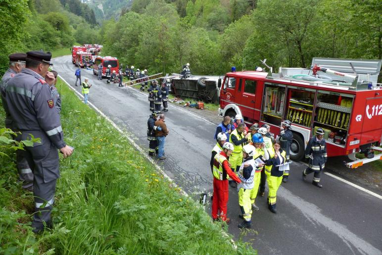 Großübung vom 25. Mai 2019 in Prad; Fotos: Sepp