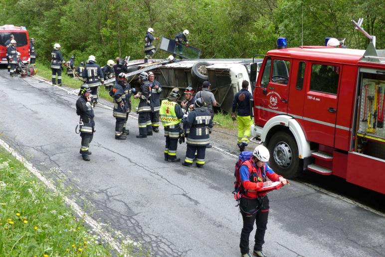 Großübung vom 25. Mai 2019 in Prad; Fotos: Sepp