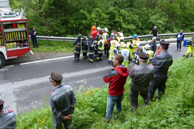 Großübung vom 25. Mai 2019 in Prad; Fotos: Sepp