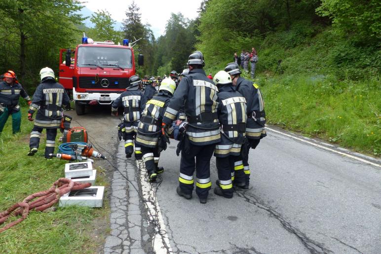 Großübung vom 25. Mai 2019 in Prad; Fotos: Sepp