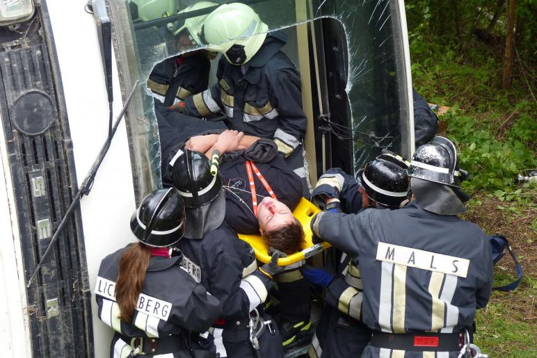 Großübung vom 25. Mai 2019 in Prad; Fotos: Sepp