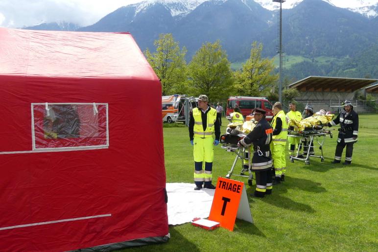 Großübung vom 25. Mai 2019 in Prad; Fotos: Sepp