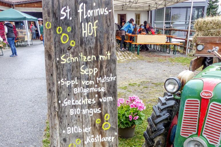 KleinDORFgeflüster im Bergsteigerdorf Matsch unter dem Motto „schaugn. lousn. koschtn“; 19.10.2019; Fotos: Sepp