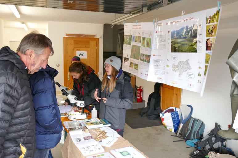 „kleinDORFgeflüster“ in Matsch (22.10.2022); Fotos: Sepp