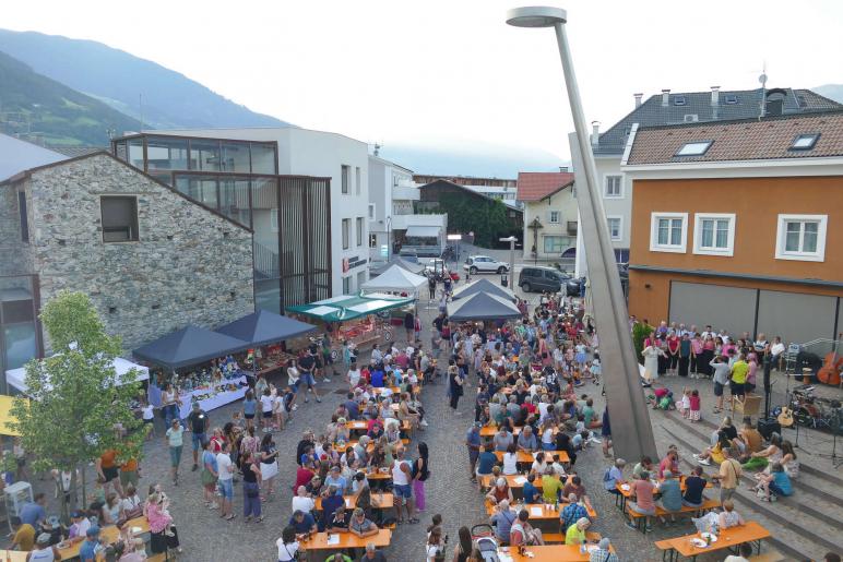 „Platzl Feschtl“ zum Auftakt des Prader Marktquintetts (18.07.2024); Fotos: Sepp