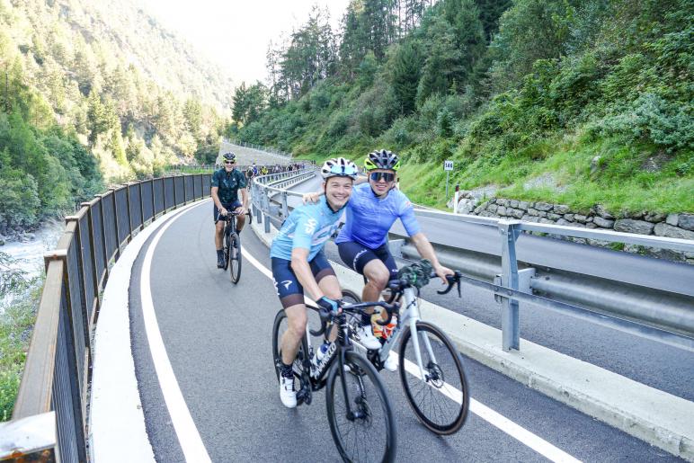 Radtag-Eindrücke (neue Aufstiegsspur Prad-Stilfser Brücke); Fotos: Sepp