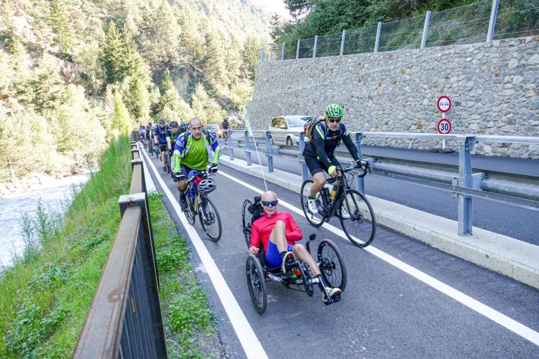 Radtag-Eindrücke (neue Aufstiegsspur Prad-Stilfser Brücke); Fotos: Sepp