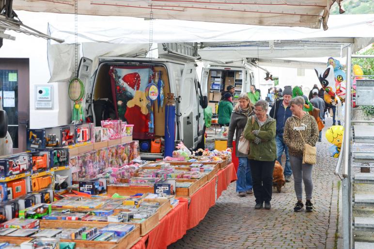 Rosenkranzmarkt in Schluderns, 05.10.24; Fotos: Michael