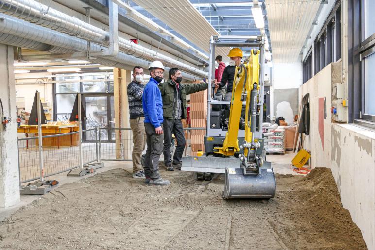 Tag der offenen Tür an der Landesberufsschule Schlanders und an der Berufsfachschule für Steinbearbeitung Laas am 29.01.2022; Foto: Sepp