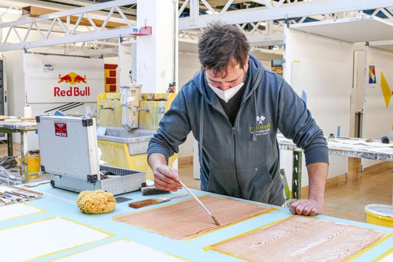 Tag der offenen Tür an der Landesberufsschule Schlanders und an der Berufsfachschule für Steinbearbeitung Laas am 29.01.2022; Foto: Sepp