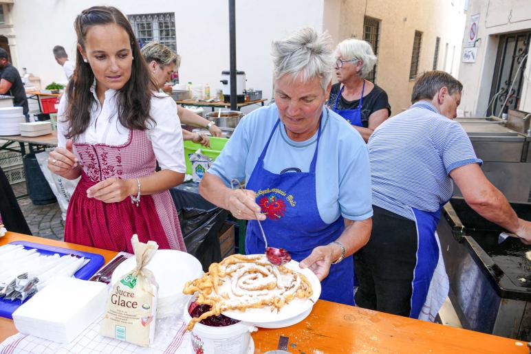 Tiroler Abend (Malser Sommer) und Abendmarkt am 7. Juli 2023 in Mals; Fotos: Sepp